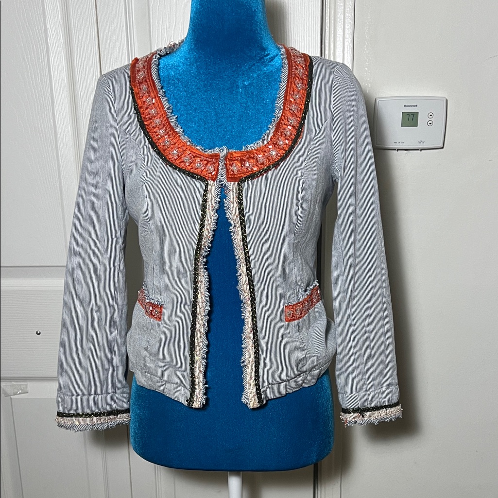 Free People Cotton Embellished Blazer Women’s 2